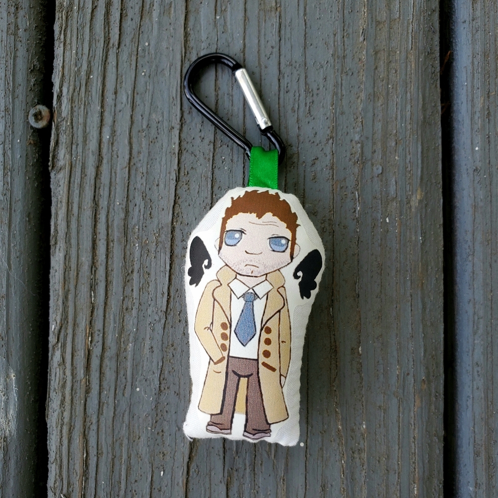 Supernatural Castiel Key Chain/Bag Clip. New.
